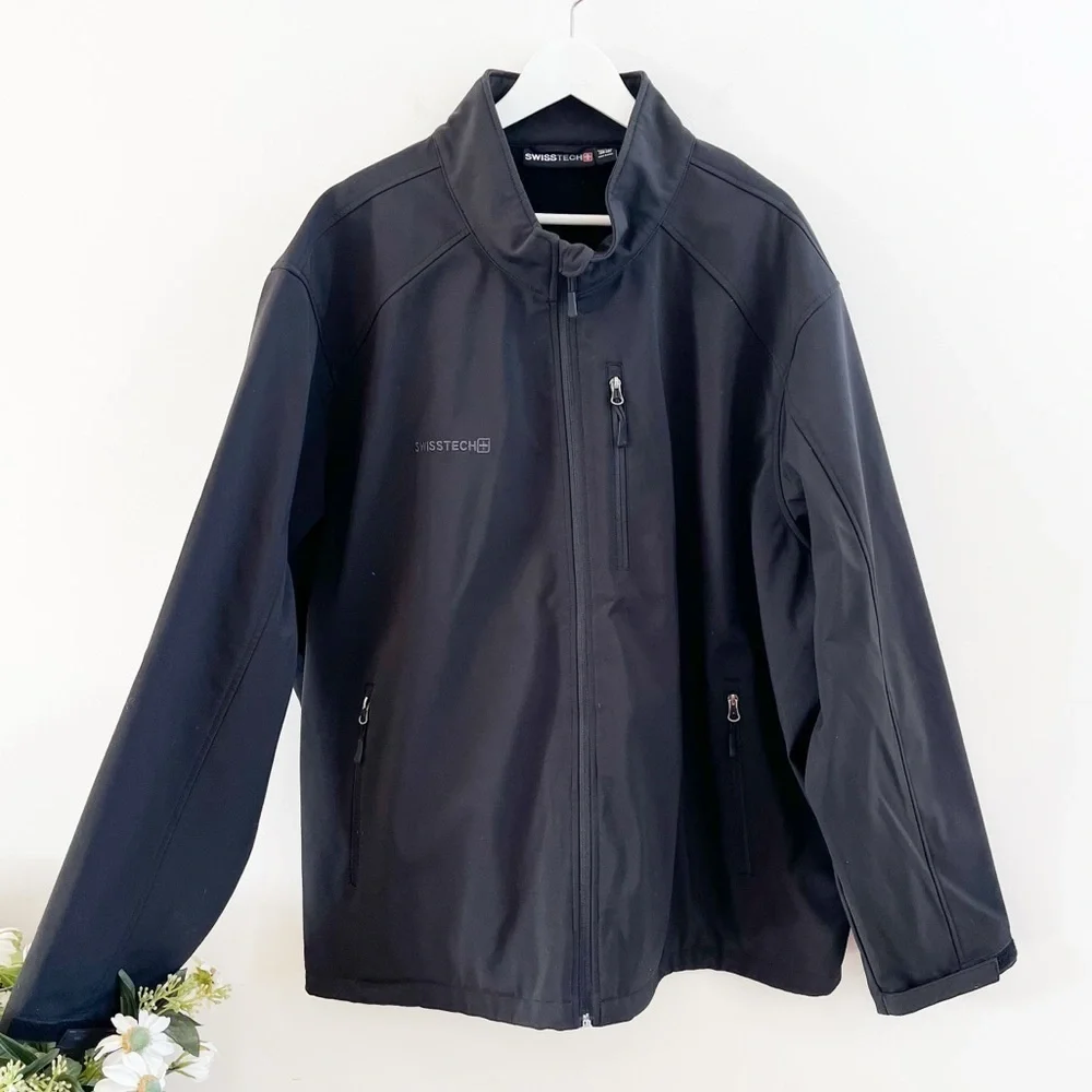 Swiss Tech Men’s Black Jacket Size 4XL